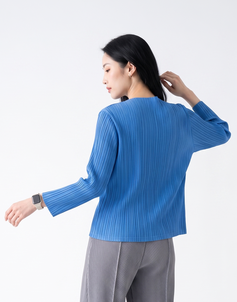 Wrinkle-Free, Cooling & Breathable Jade Pleated Jacket
