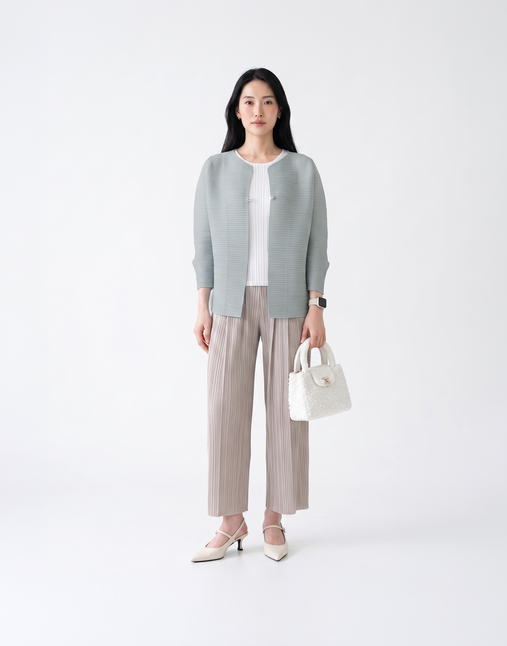 Wrinkle-Free & Cooling Pleated Free Size Harper Jacket