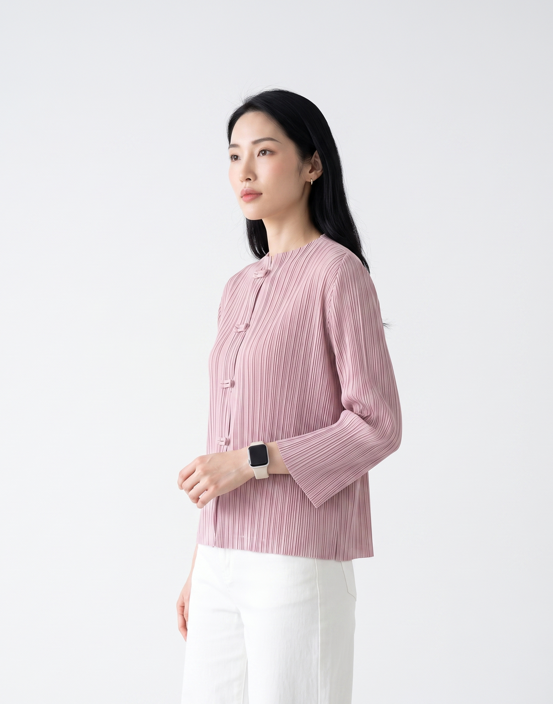 Wrinkle-Free, Cooling & Breathable Jade Pleated Jacket