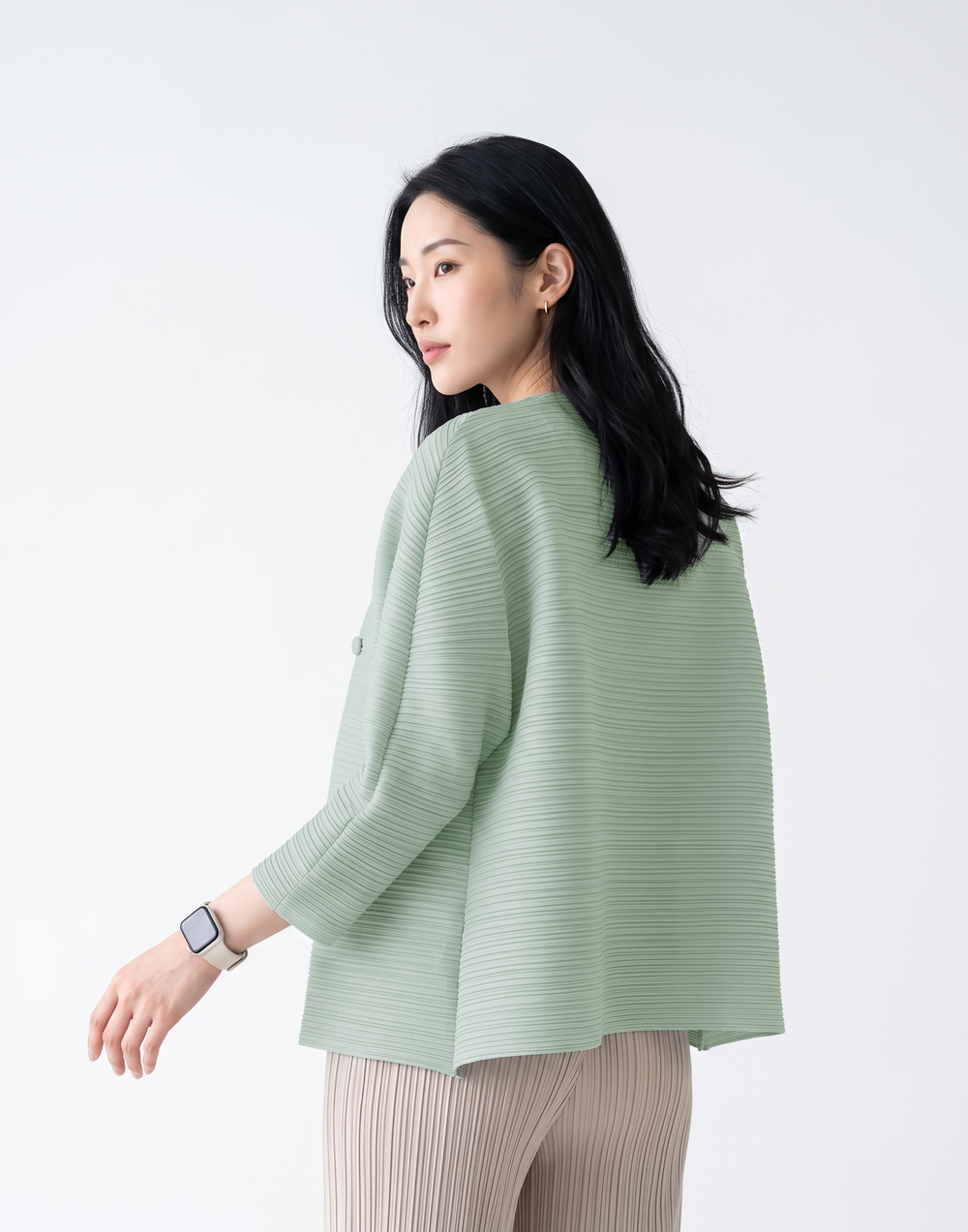 Wrinkle-Free & Cooling Pleated Free Size Harper Jacket