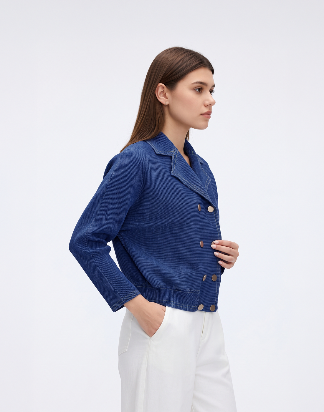 Wrinkle-Free, Cooling & Breathable Soho "Denim" Free Size Jacket