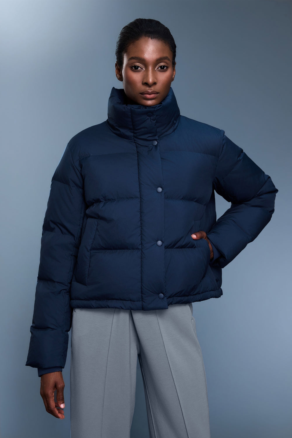 Waterproof, Windproof & Sun Protection Motion Puffer Jacket With Removable Hood - For Cold Climate