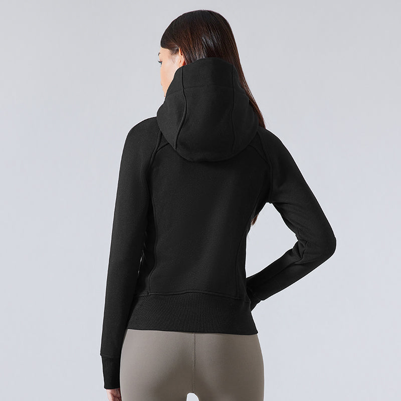 Buttery Soft Thermal Heat Shield Jacket With Neck Warmer & Hood For Petites - For Cold Climates
