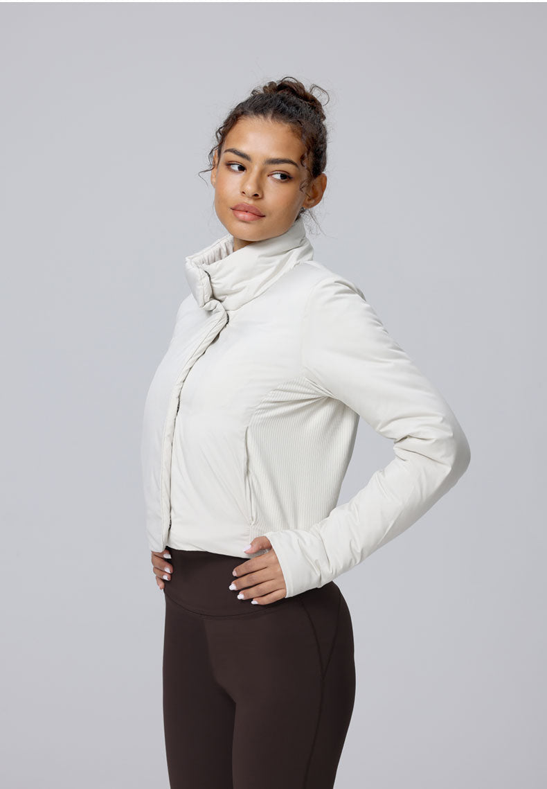 Triumph Puffer Jacket With Neck Protector & Hidden Pockets For Petites - For Cold Climates