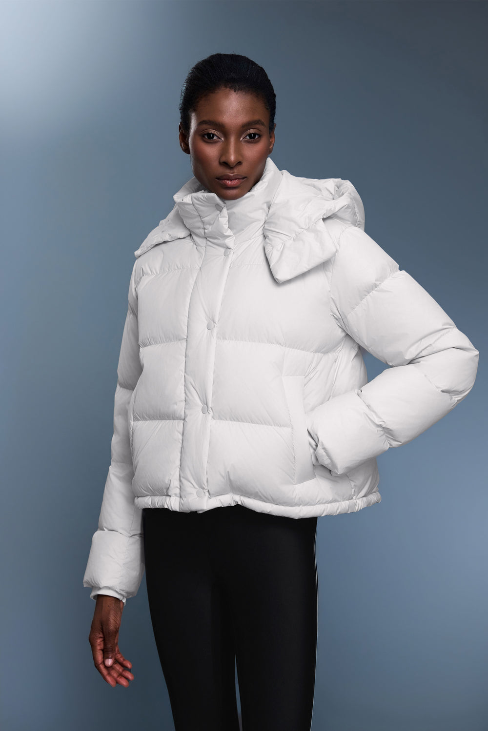 Waterproof, Windproof & Sun Protection Motion Puffer Jacket With Removable Hood - For Cold Climate