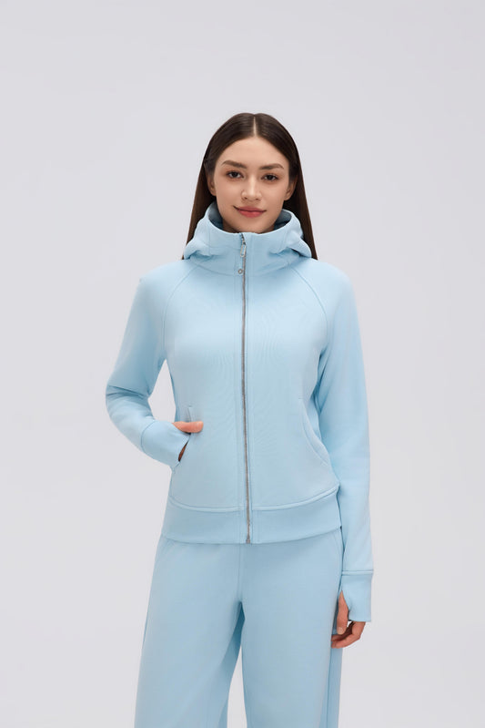 Buttery Soft, Warm & Cosy Arctic Jacket With Neck Warmer & Pockets - For Cold Climates