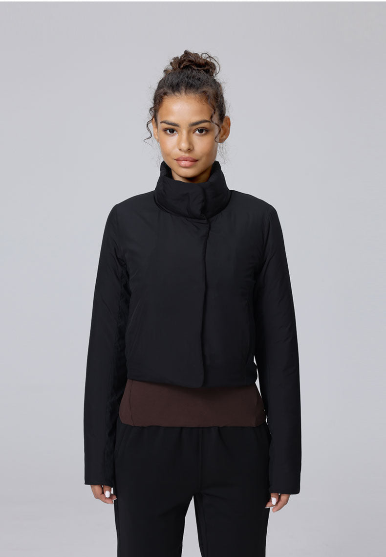 Triumph Puffer Jacket With Neck Protector & Hidden Pockets For Petites - For Cold Climates