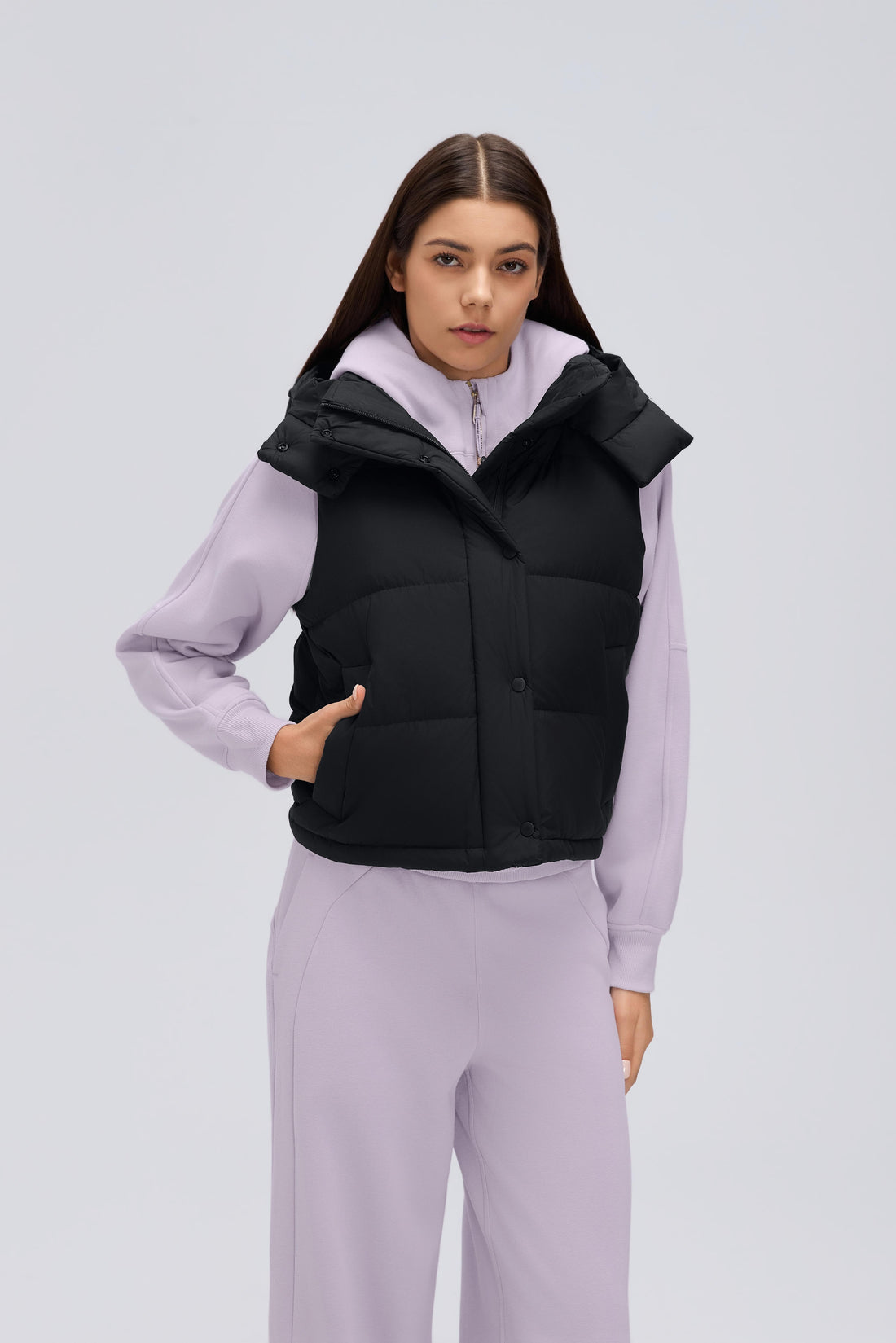 Waterproof, Windproof & Theft-Proof Cloudpuff Vest With Removable Hood