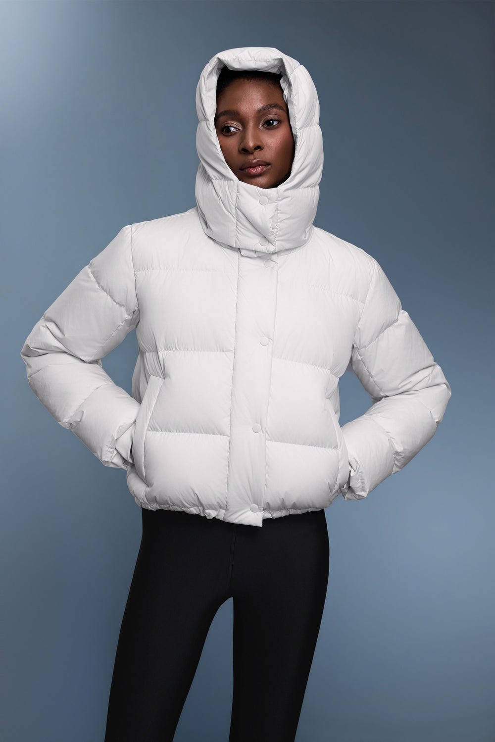 Waterproof, Windproof & Sun Protection Motion Puffer Jacket With Removable Hood - For Cold Climate