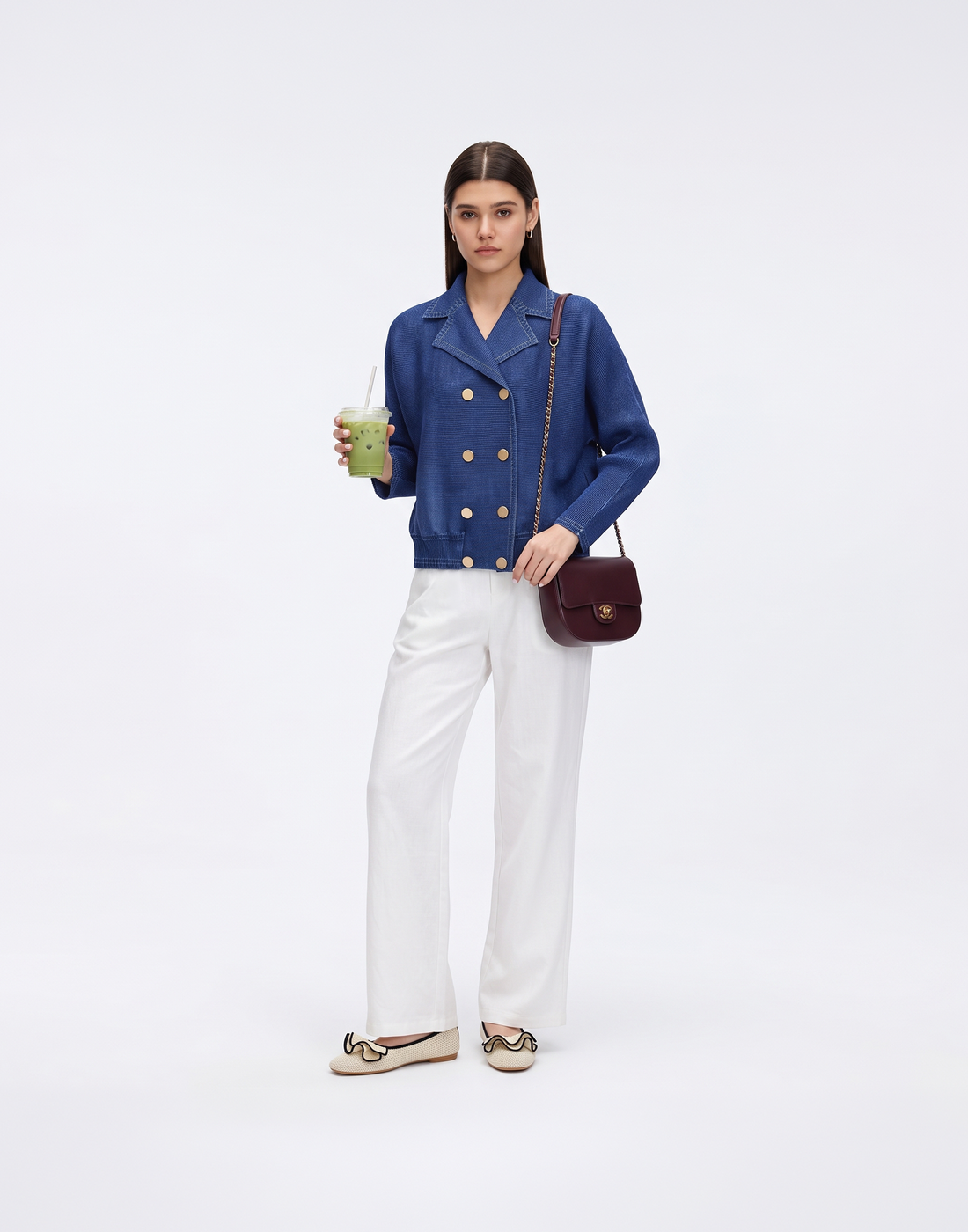 Wrinkle-Free, Cooling & Breathable Soho "Denim" Free Size Jacket