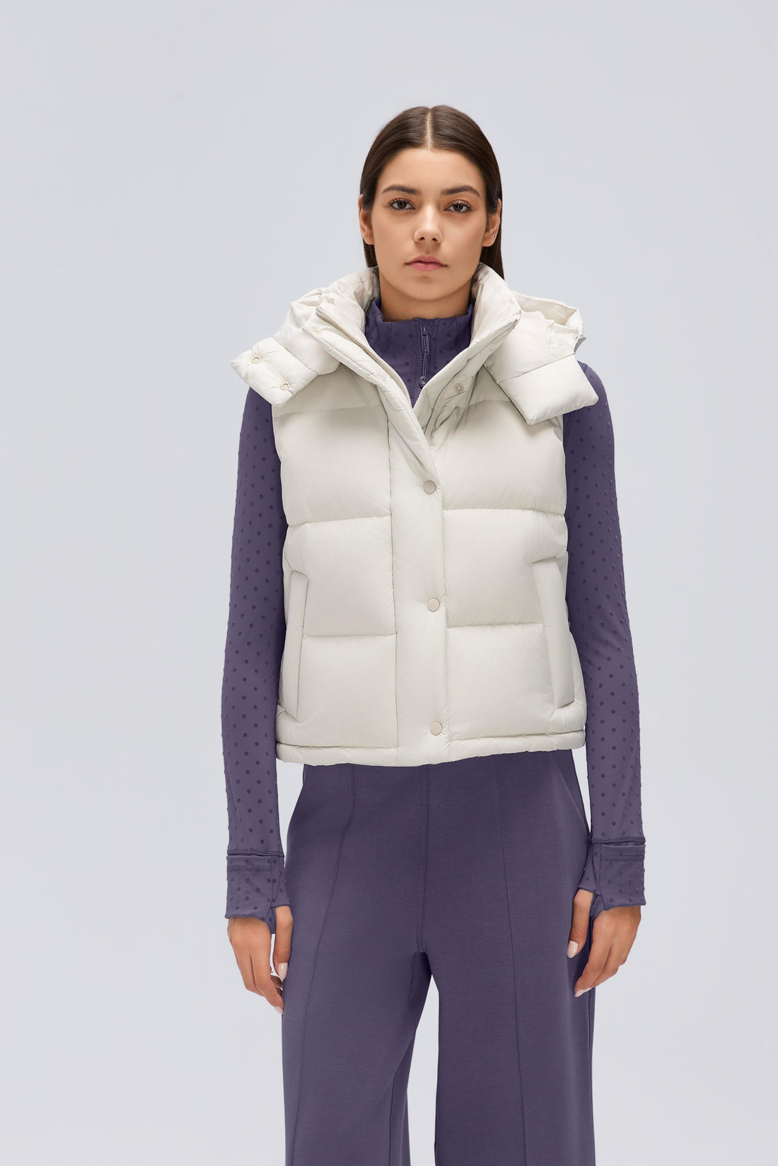 Waterproof, Windproof & Theft-Proof Cloudpuff Vest With Removable Hood