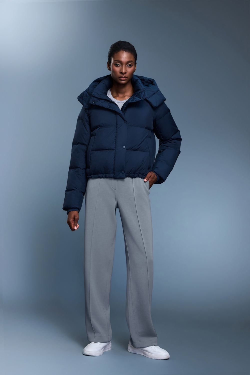 Waterproof, Windproof & Sun Protection Motion Puffer Jacket With Removable Hood - For Cold Climate
