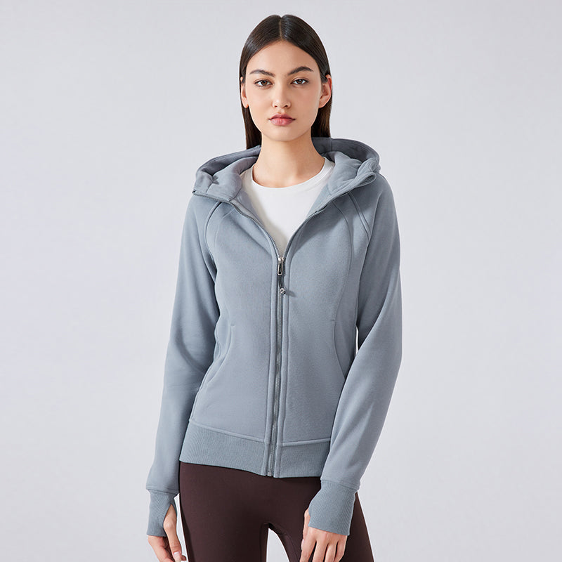 Buttery Soft Thermal Heat Shield Jacket With Neck Warmer & Hood For Petites - For Cold Climates