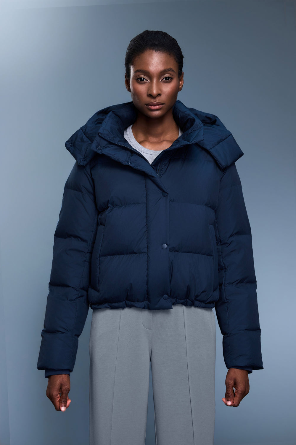 Waterproof, Windproof & Sun Protection Motion Puffer Jacket With Removable Hood - For Cold Climate