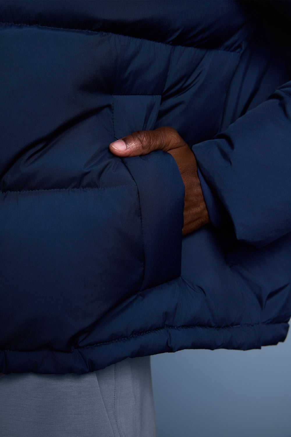 Waterproof, Windproof & Sun Protection Motion Puffer Jacket With Removable Hood - For Cold Climate