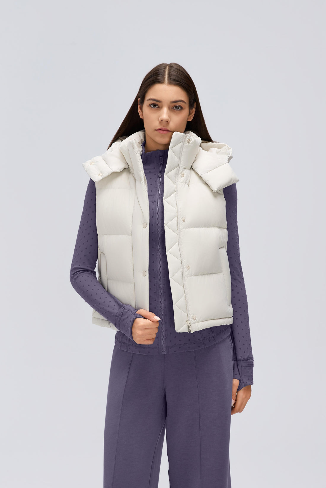Waterproof, Windproof & Theft-Proof Cloudpuff Vest With Removable Hood