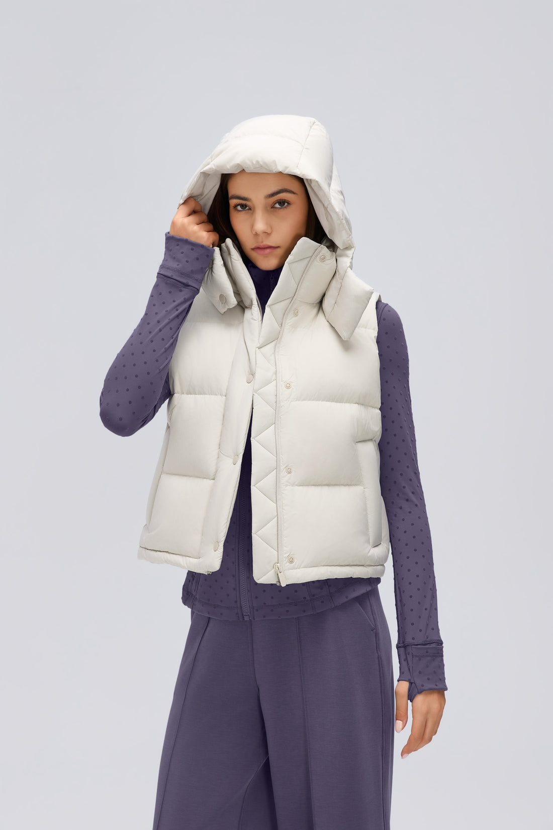 Waterproof, Windproof & Theft-Proof Cloudpuff Vest With Removable Hood