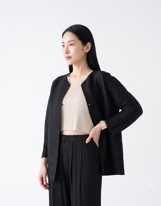 Wrinkle-Free & Cooling Pleated Free Size Harper Jacket