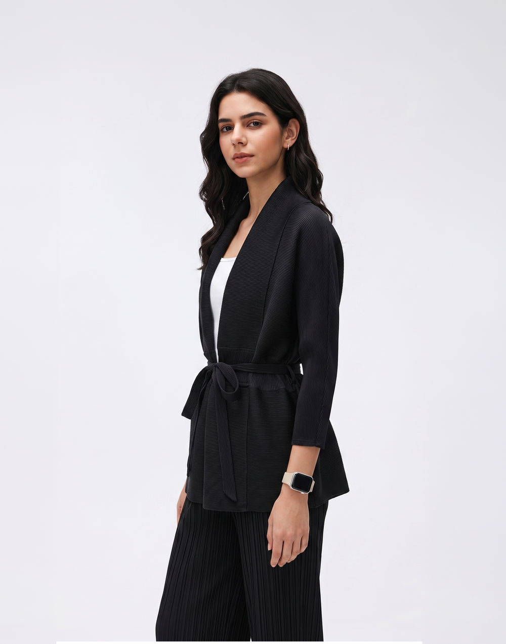 Wrinkle-Free, Cooling & Breathable Opal Pleated Jacket With Adjustable Waistband