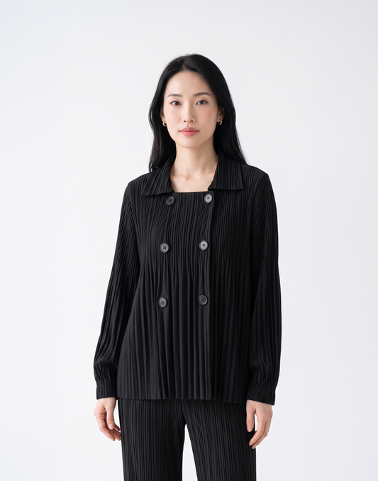 Wrinkle-Free, Cooling & Breathable Free Size Pleated Amara Jacket