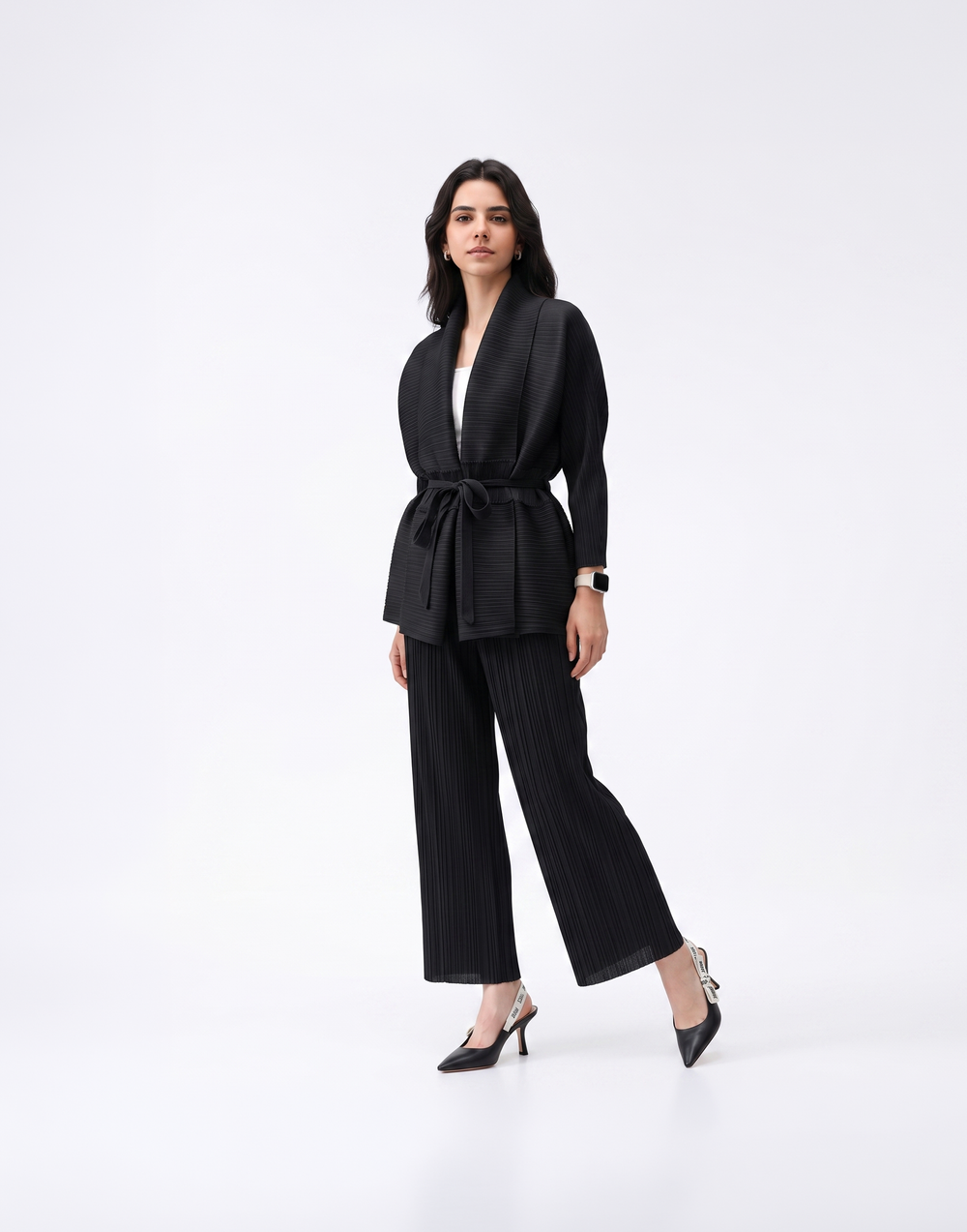 Wrinkle-Free, Cooling & Breathable Opal Pleated Jacket With Adjustable Waistband