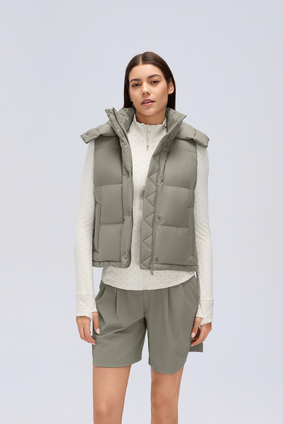 Waterproof, Windproof & Theft-Proof Cloudpuff Vest With Removable Hood