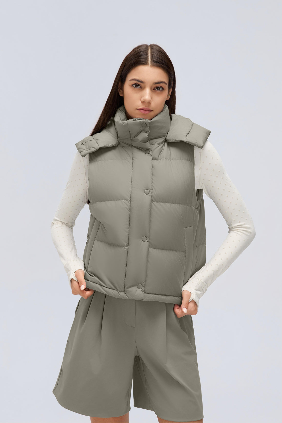 Waterproof, Windproof & Theft-Proof Cloudpuff Vest With Removable Hood