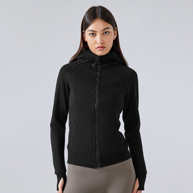 Buttery Soft Thermal Heat Shield Jacket With Neck Warmer & Hood For Petites - For Cold Climates