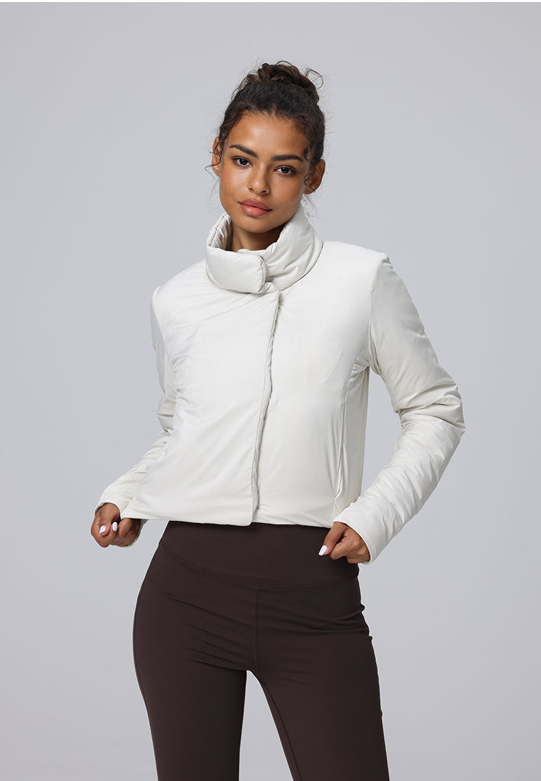 Triumph Puffer Jacket With Neck Protector & Hidden Pockets For Petites - For Cold Climates