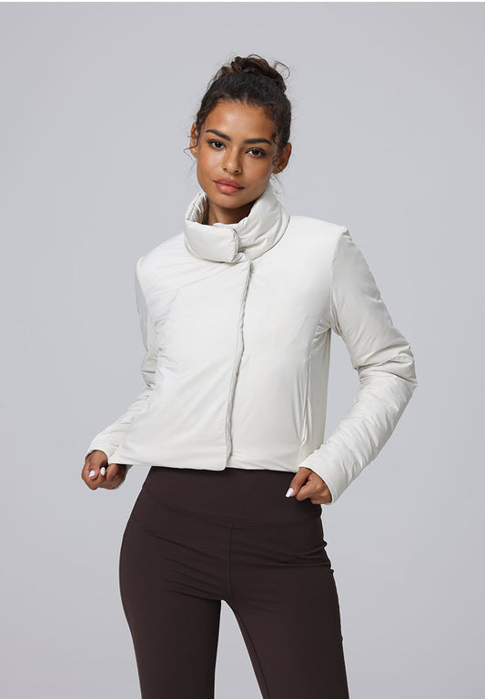 Triumph Puffer Jacket With Neck Protector & Hidden Pockets For Petites - For Cold Climates