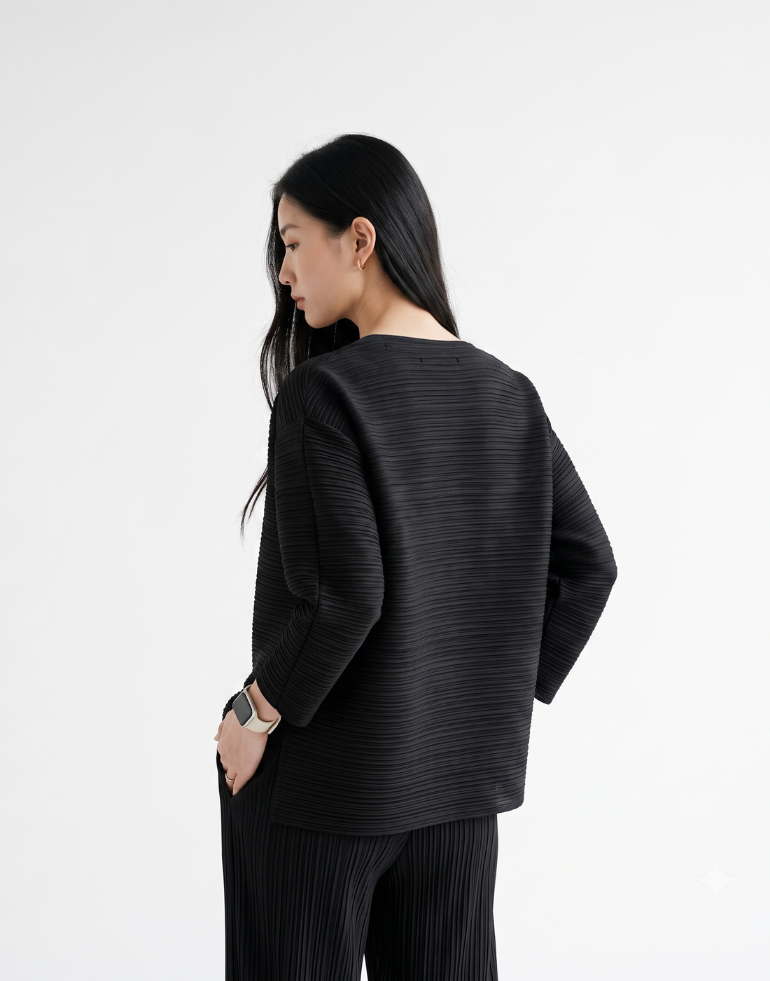 Wrinkle-Free & Cooling Pleated Free Size Harper Jacket