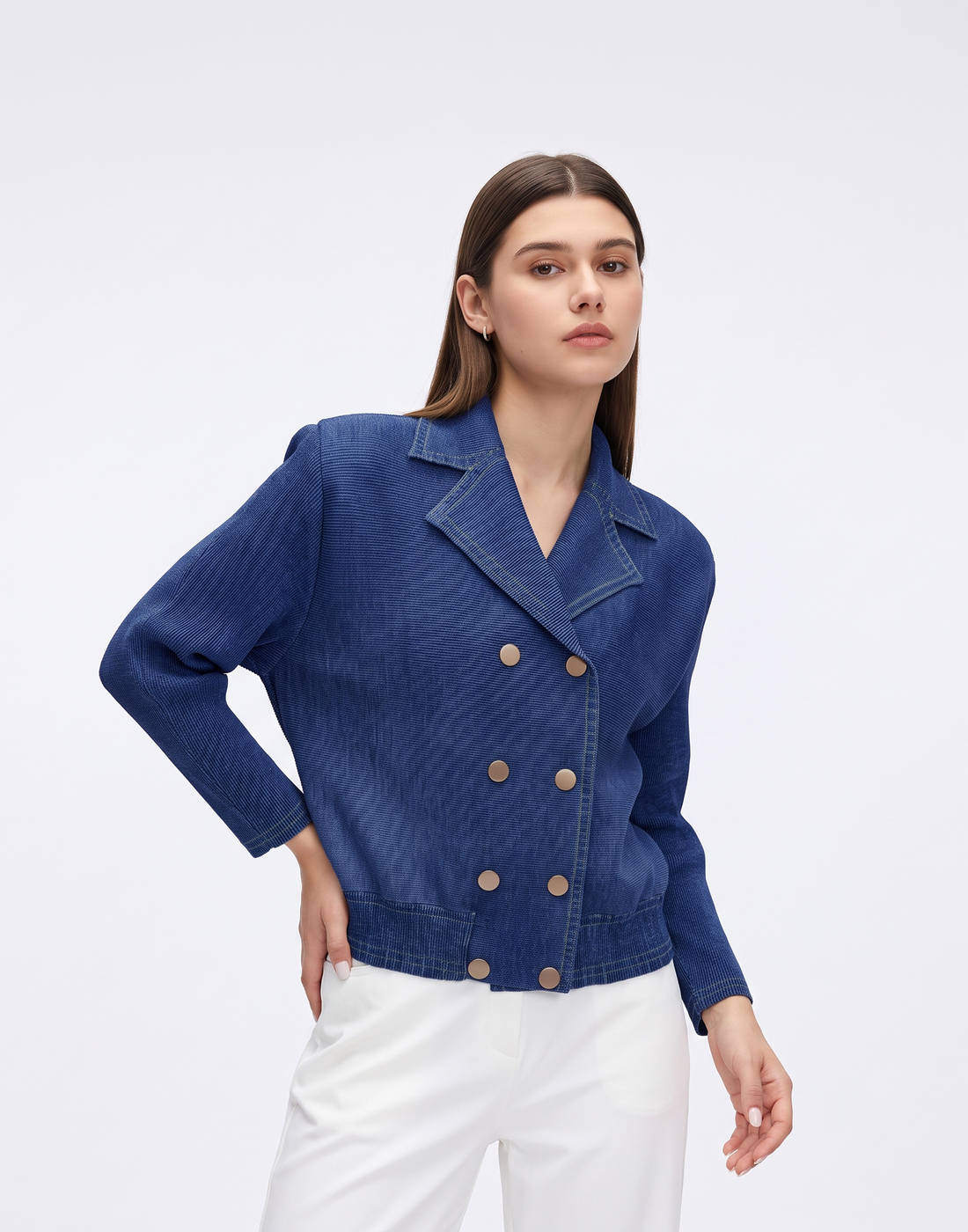 Wrinkle-Free, Cooling & Breathable Soho "Denim" Free Size Jacket