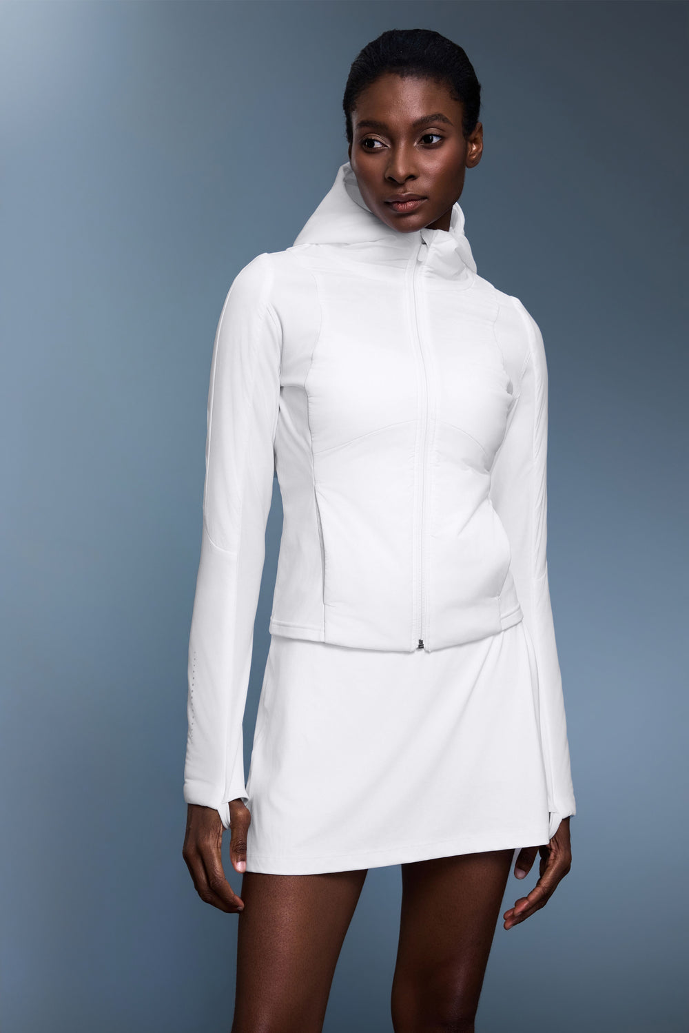 Windproof, Sun Protection & Windproof Alpha Puffer Sports Jacket With Hood - For Cold Climate