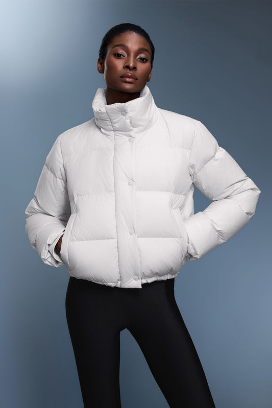 Waterproof, Windproof & Sun Protection Motion Puffer Jacket With Removable Hood - For Cold Climate