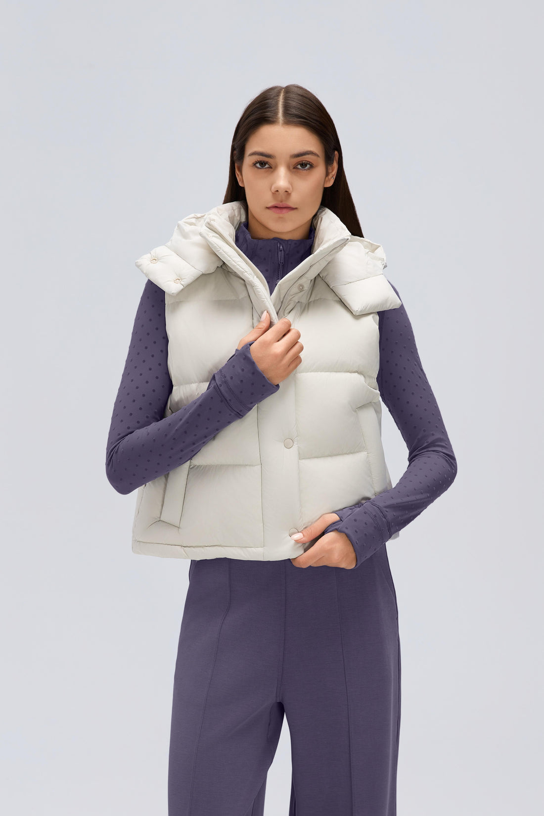 Waterproof, Windproof & Theft-Proof Cloudpuff Vest With Removable Hood