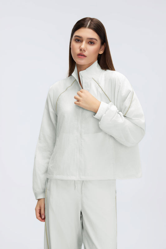 Cooling & Breathable Waterproof Athletic Jacket With Pockets