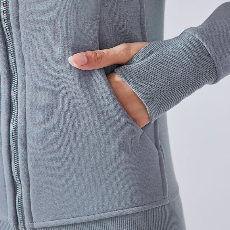 Buttery Soft Thermal Heat Shield Jacket With Neck Warmer & Hood For Petites - For Cold Climates