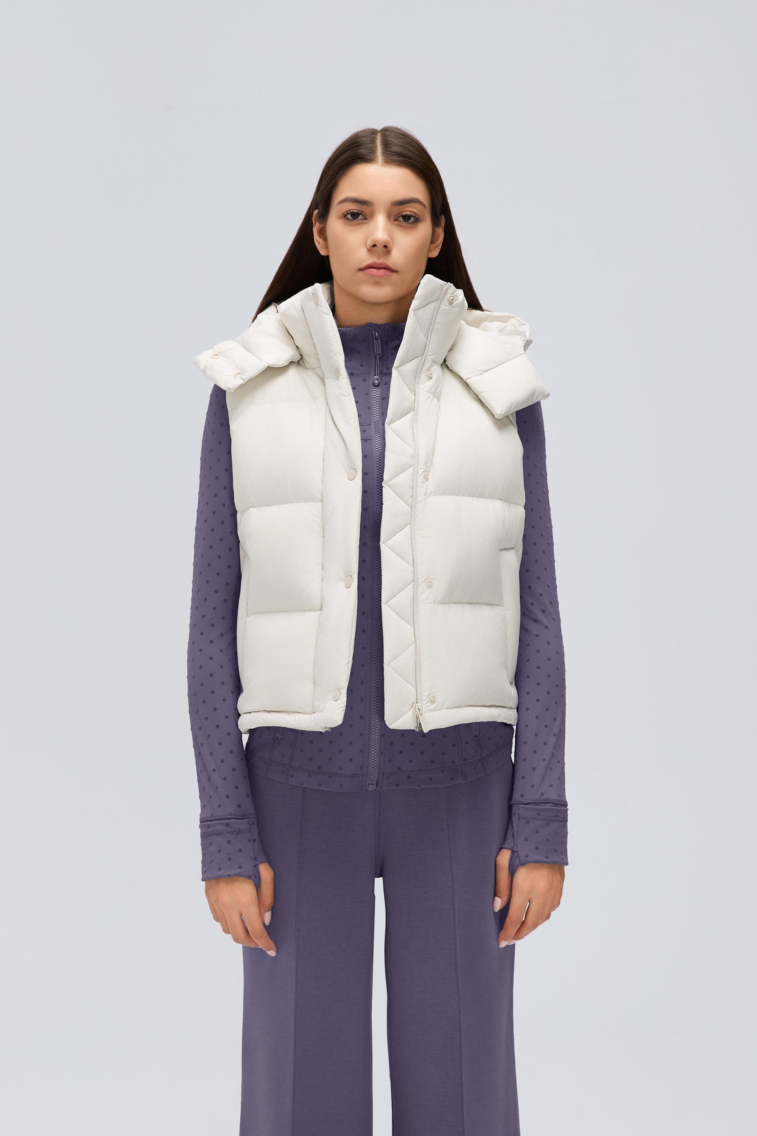 Waterproof, Windproof & Theft-Proof Cloudpuff Vest With Removable Hood