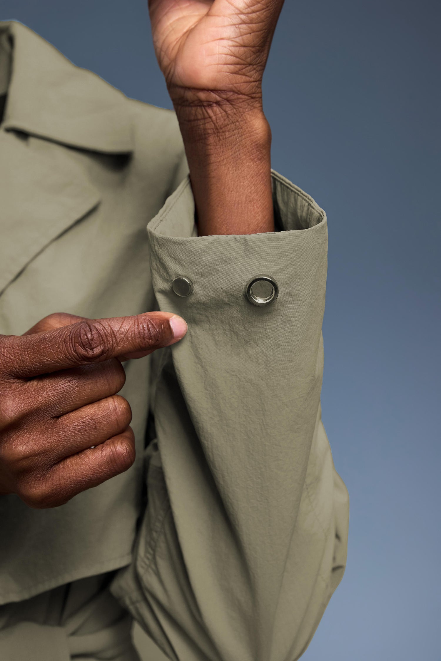 Waterproof, UV Protection, Windproof Skyline Trench Coat With Hidden Pockets