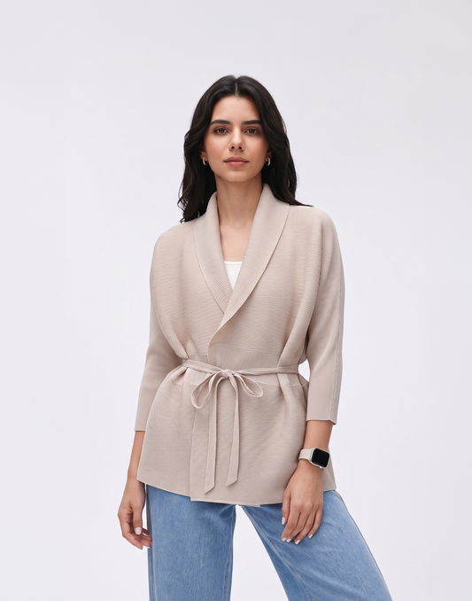 Wrinkle-Free, Cooling & Breathable Opal Pleated Jacket With Adjustable Waistband