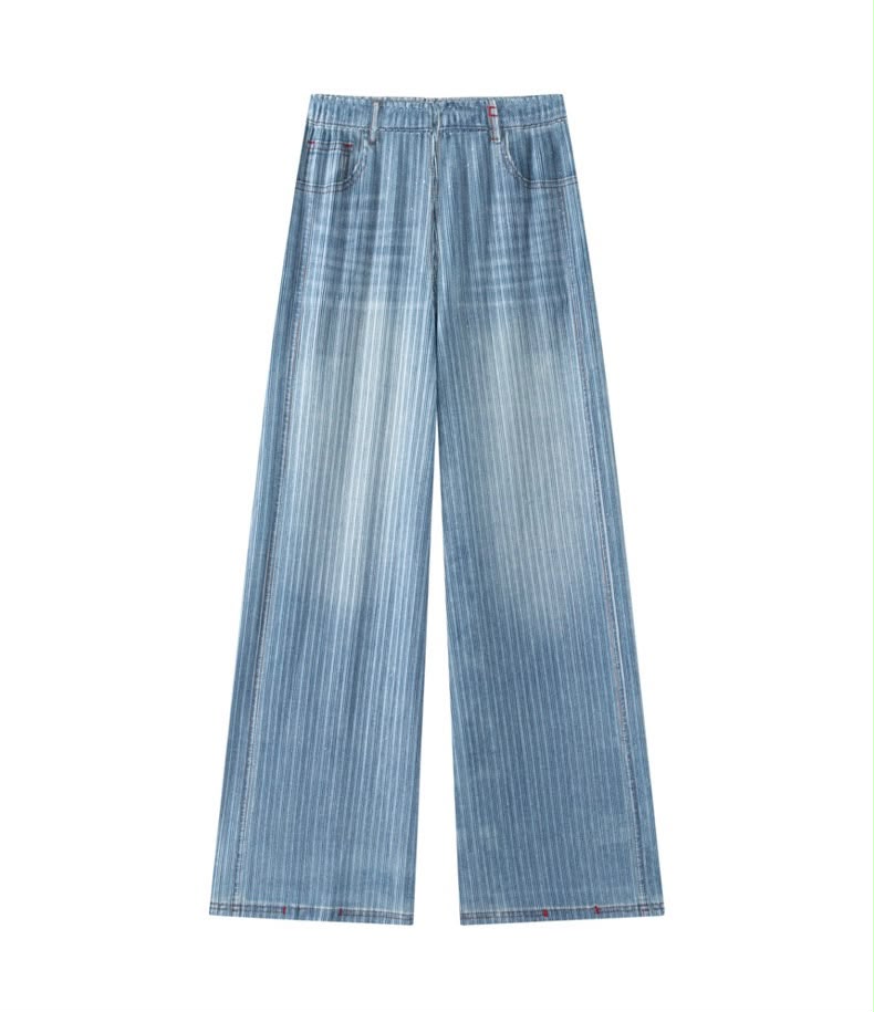 Cooling, Breathable & Stretchy Free Size Pleated Horizon Jeans With Pockets