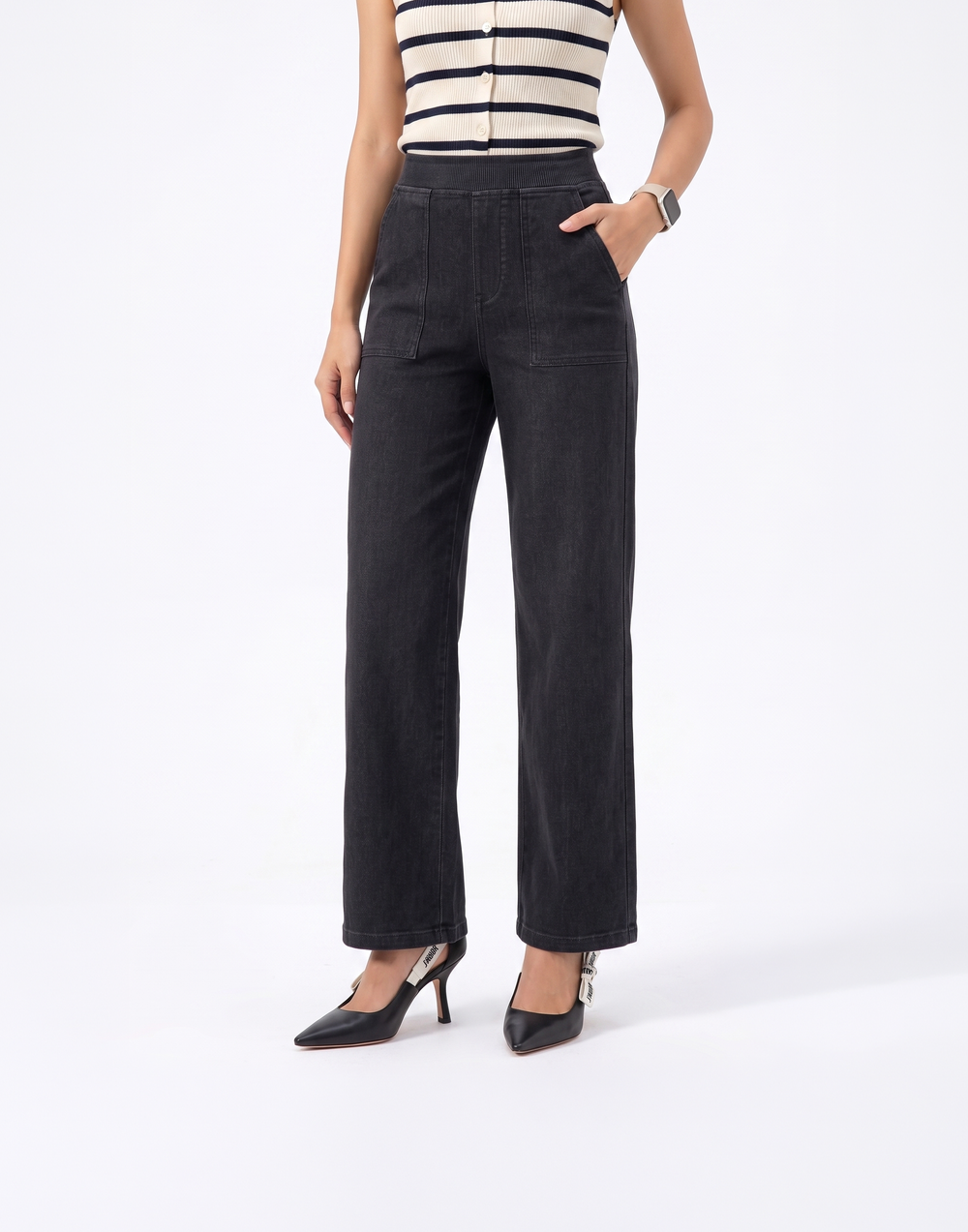Cooling, Breathable & Stretchy With Tummy Tucking Waistband Cloud Jeans