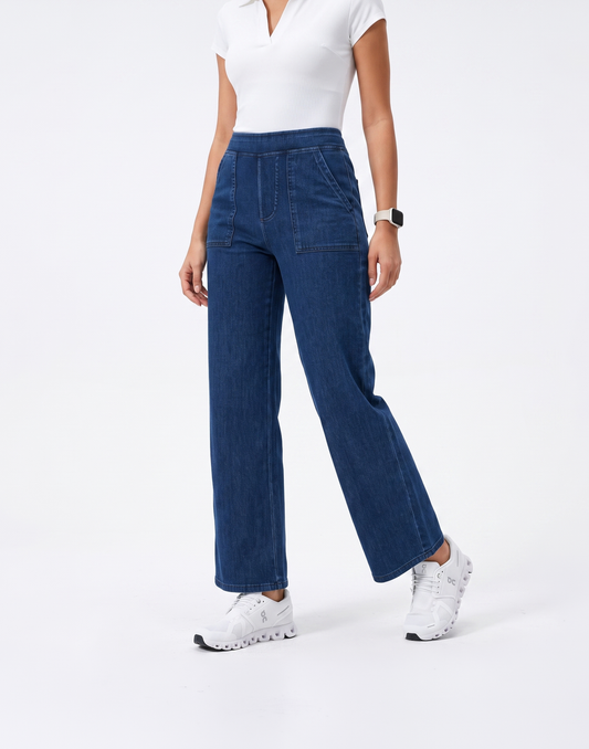 Cooling, Breathable & Stretchy With Tummy Tucking Waistband Cloud Jeans