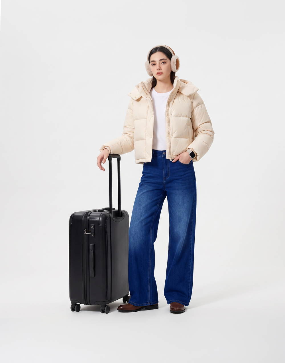 Buttery Soft, Stretchy & Breathable With Tummy Tucking Waistband Aspen Fleece Jeans