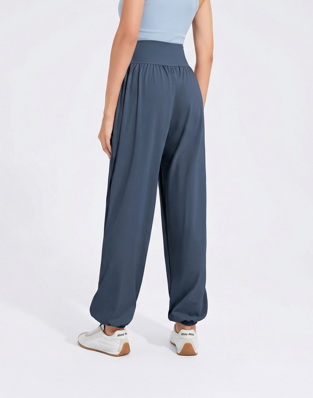 Buy 1, Get 1 Free - High-Waist Cooling & Silky Boho Joggers With Cuffs & Pockets