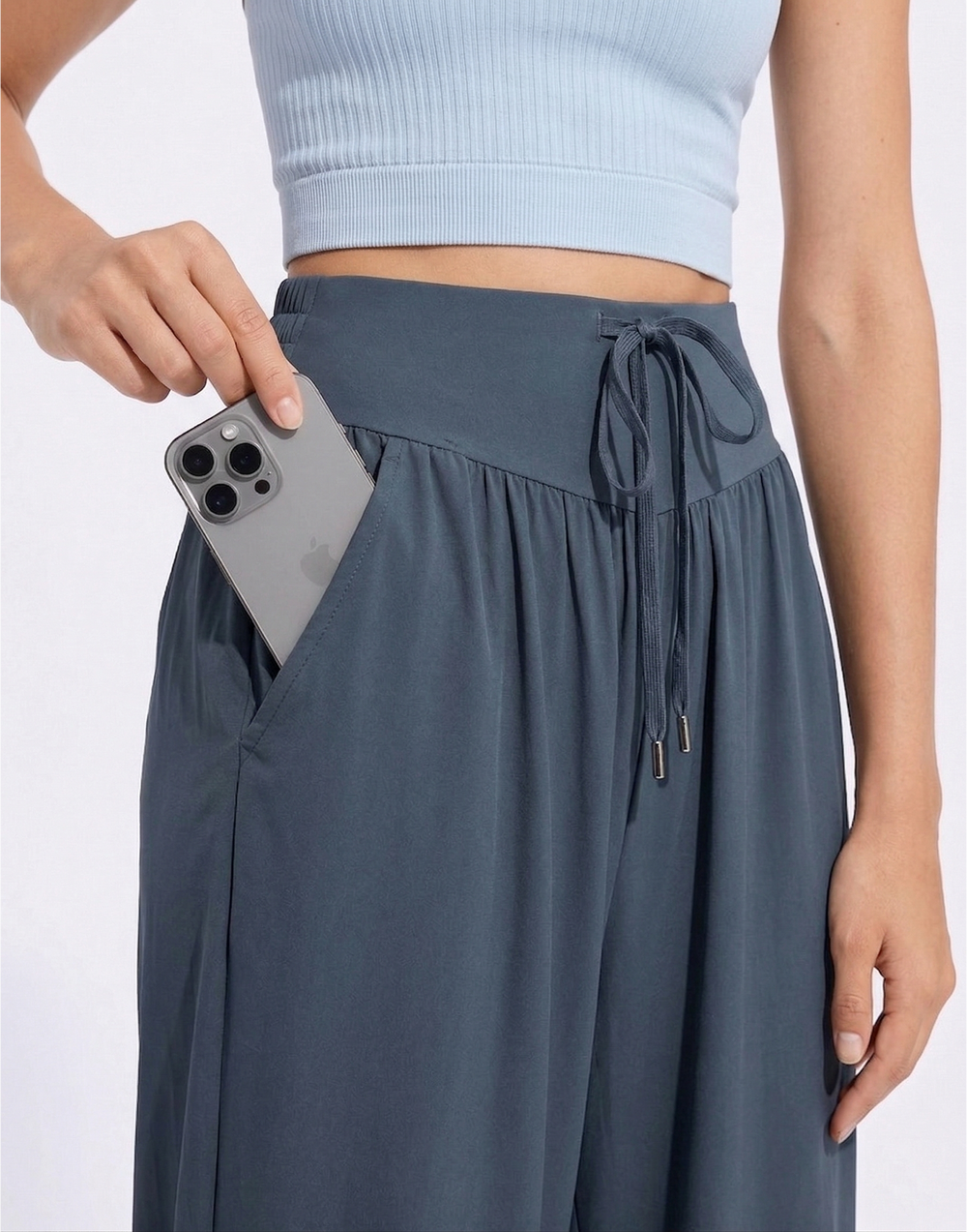 Buy 1, Get 1 Free - High-Waist Cooling & Silky Boho Joggers With Cuffs & Pockets