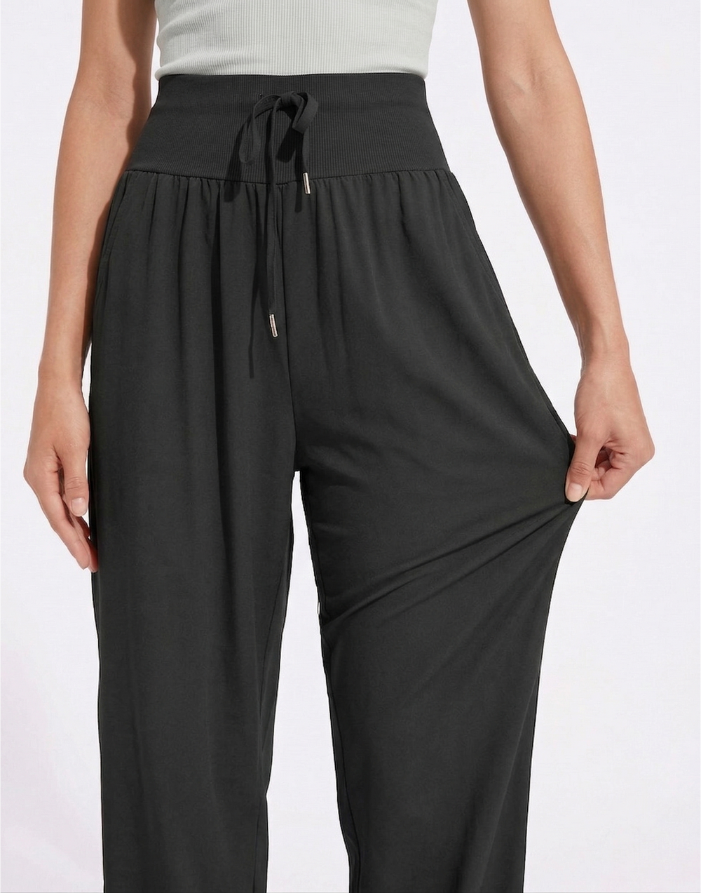 Buy 1, Get 1 Free - High-Waist Cooling & Silky Boho Joggers With Cuffs & Pockets