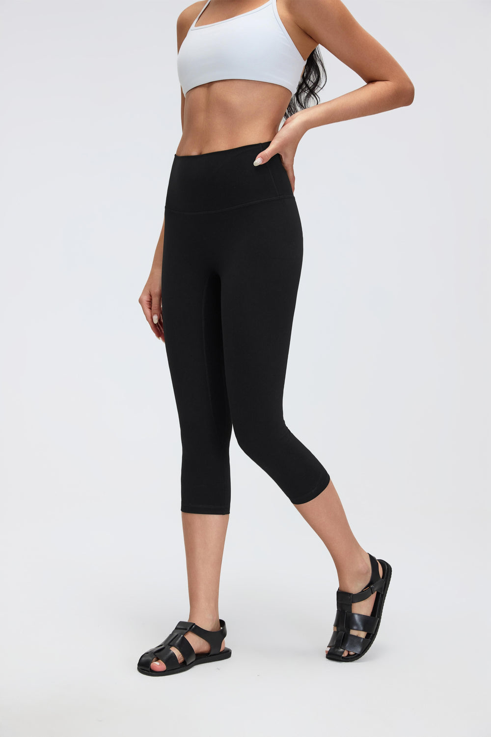 Buy 1, Get 1 Free - Tummy Tucking & Camel-Toe Proof Contour Petite 7/8 Leggings