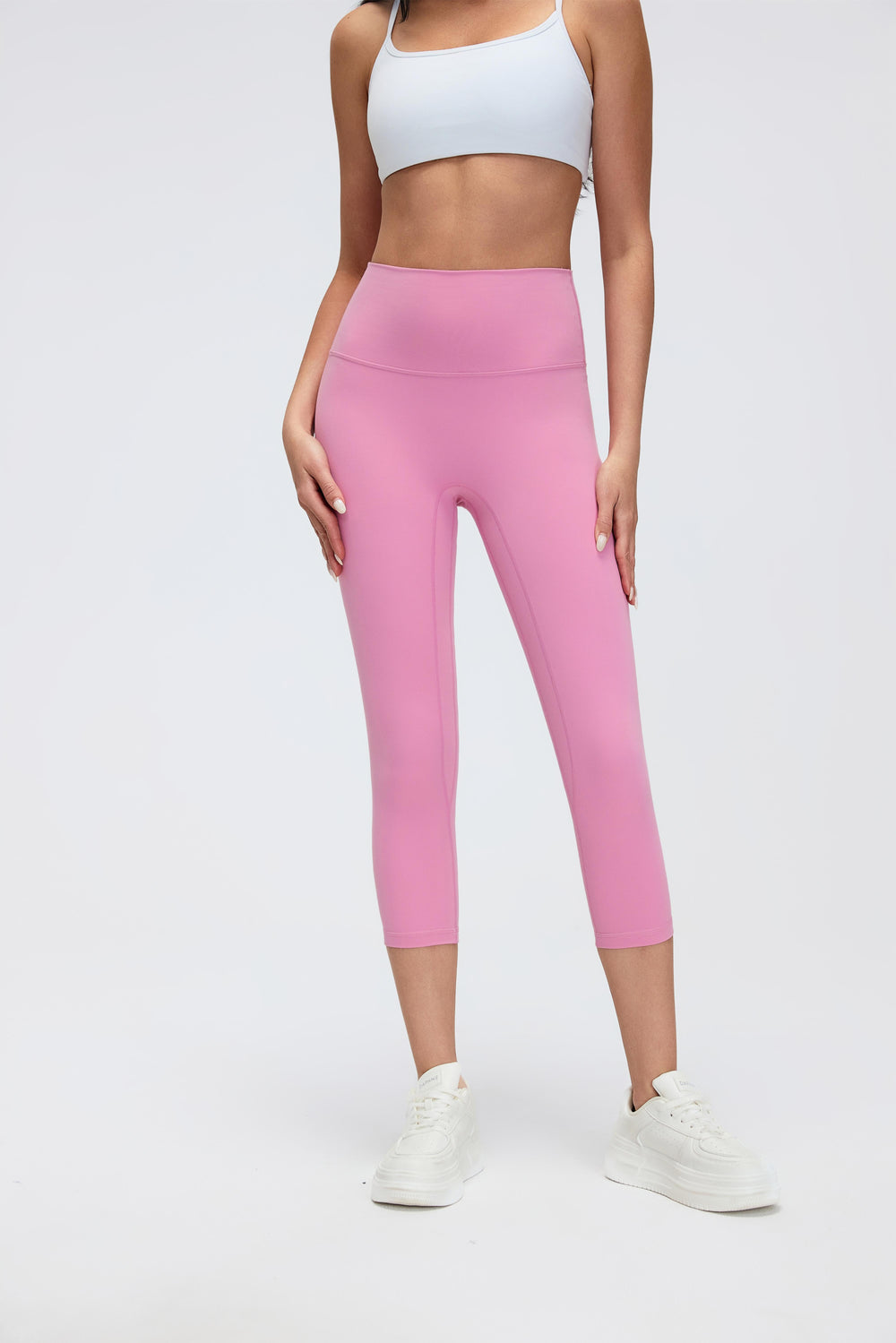 Buy 1, Get 1 Free - Tummy Tucking & Camel-Toe Proof Contour Petite 7/8 Leggings