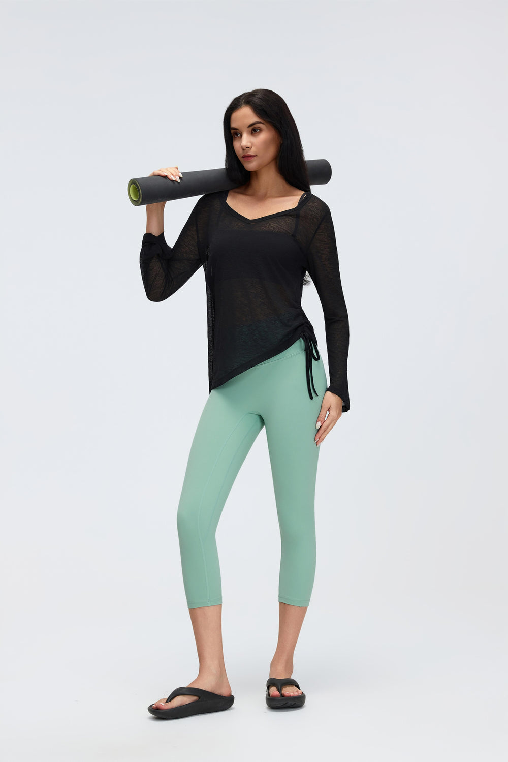 Buy 1, Get 1 Free - Tummy Tucking & Camel-Toe Proof Contour Petite 7/8 Leggings